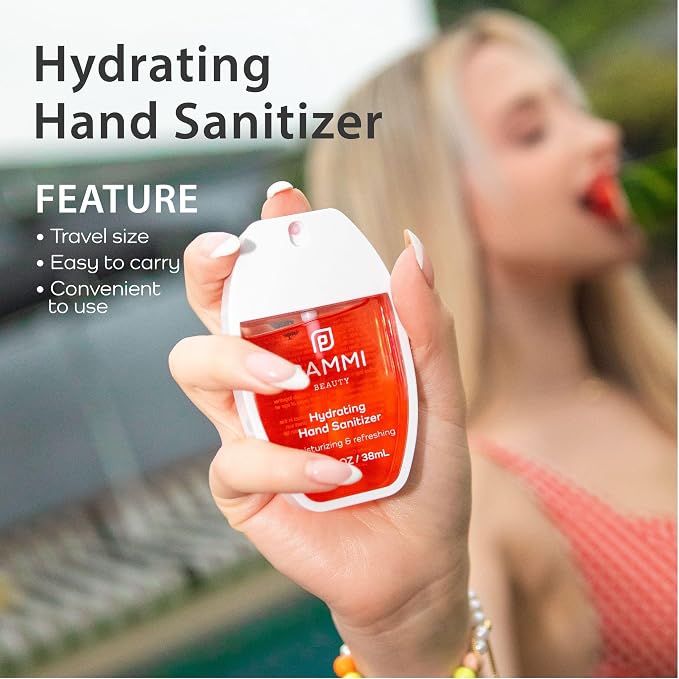 PAMMI Power Mist Hydrating Hand Sanitizer Spray, Portable Travel Size Pocket - Image 4