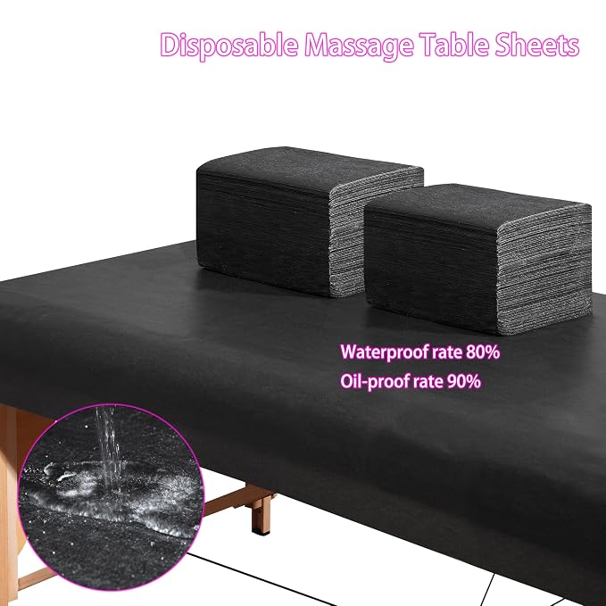 Disposable Bed Sheets 100 Pcs 31" x 71" Massage Table Sheets Non Woven Fabric - Image 5