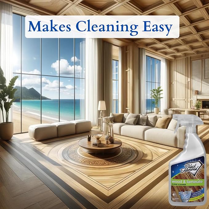 Black Diamond Stoneworks Wood & Laminate Floor Cleaner- Ready to Use Non-Toxic - Image 8