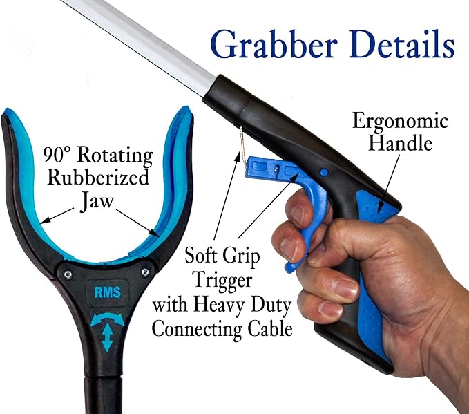 RMS 2-Pack 32 Inch Extra Long Grabber Reacher - Image 2
