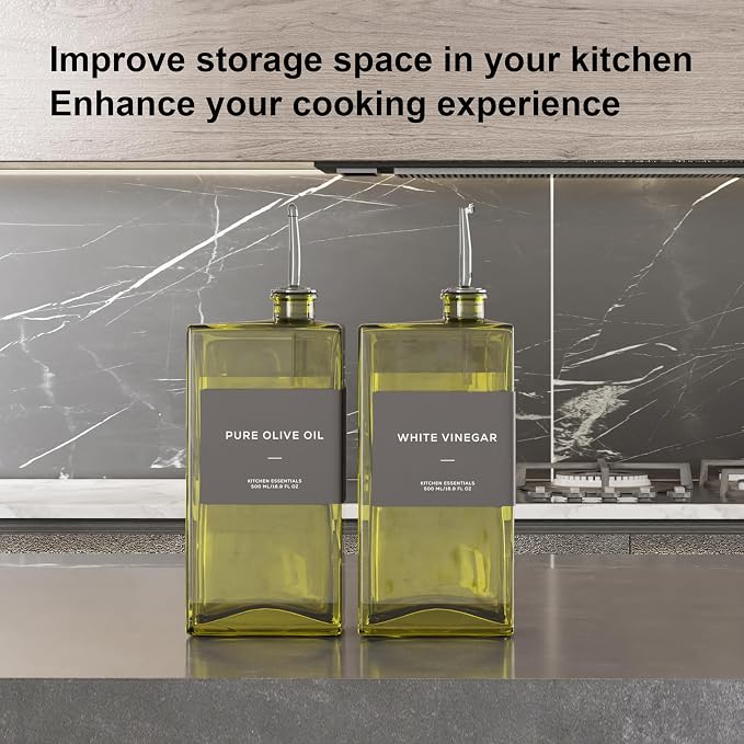 Olive Oil Dispenser for Kitchen, 16.9 oz/ 500 ml Olive Oil Dispenser Bottle - Image 7