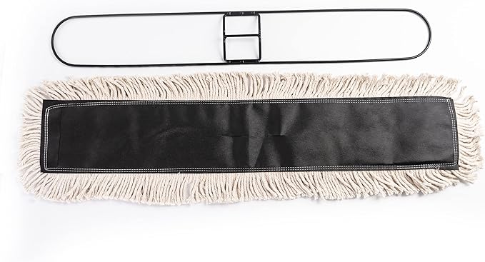Matthew Cleaning 24'' High Strength Disposable Dust Mop Cotton Cut-end Yarn Mop - Image 3