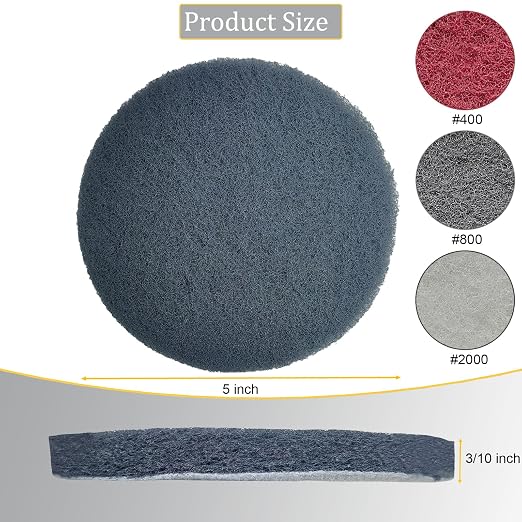 15 PCS 5 Inch Hoop and Loop Multipurpose Scrubber Scouring Pads - Image 2