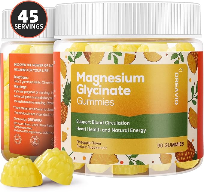 90 Count Magnesium Glycinate Gummies 400mg w/Ashwagandha Supplement - Image 7