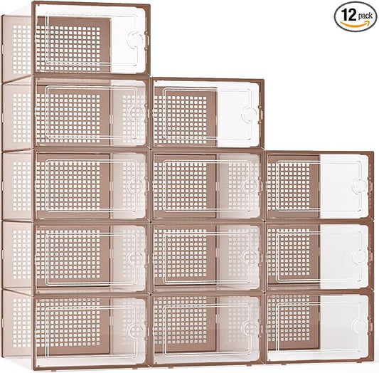 Kuject X-Large Shoe Storage Boxes Organizers by Kuject