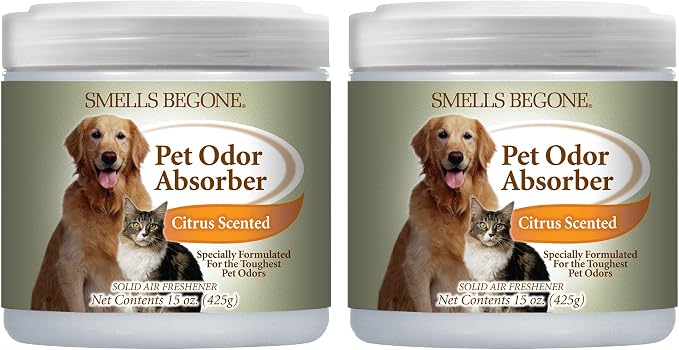 SMELLS BEGONE Air Freshener Pet Odor Absorber Gel - 15 oz by SMELLSBEGONE