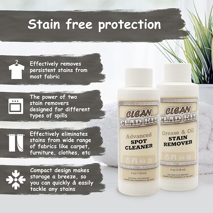 Upholstery Cleaner Kit – 2-Pack Stain Removers - Image 6