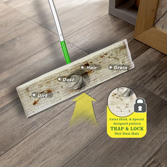 XL Dry Mop Refills 80 Counts Disposable Dusting Cloths Dry Sweeping Refills Dry - Image 3