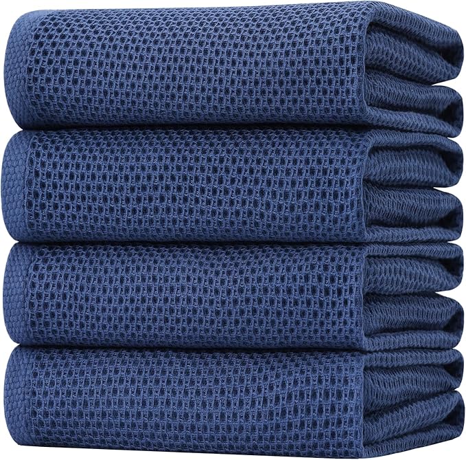 Homaxy 100% Cotton Oversized Waffle Weave Kitchen Dish Towels, Ultra Soft by Homaxy