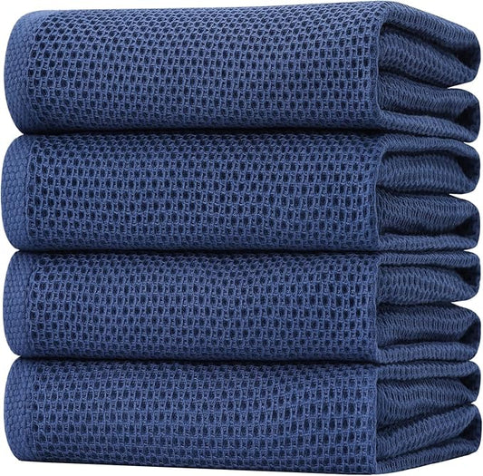 Homaxy 100% Cotton Oversized Waffle Weave Kitchen Dish Towels, Ultra Soft by Homaxy