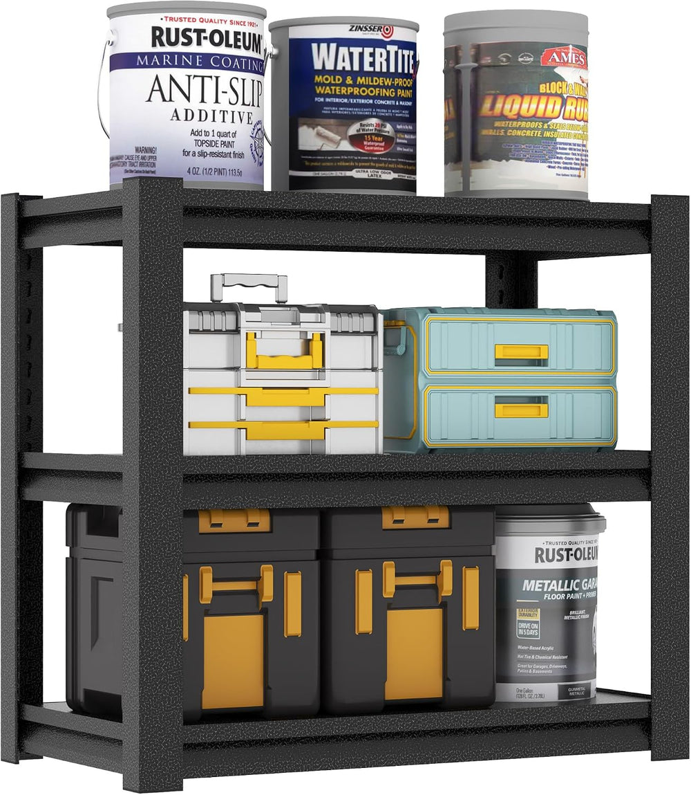 Metal Storage Shelving, Heavy Duty Shelves Unit, Adjustable Storage Rack, Ind...