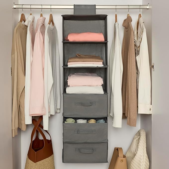 Amazon Basics 6-Tier Hanging Shelf Closet Storage Organizer - Image 3