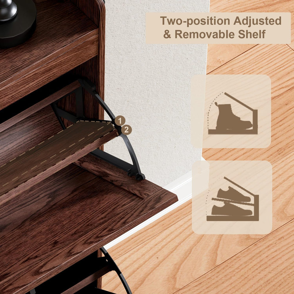 ChooChoo Shoe Storage Cabinet with 3 Flip Drawers and Deodorizer