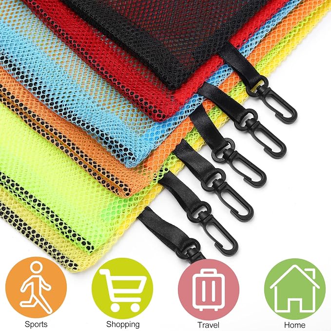 12 Pieces 6 color Mesh Bags - Image 4