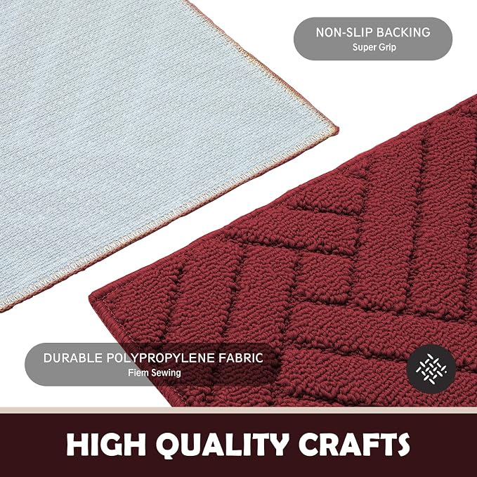 Door Mat Indoor Doormat, Entryway Rug Door Mats Non-Slip Rubber Backing - Image 4