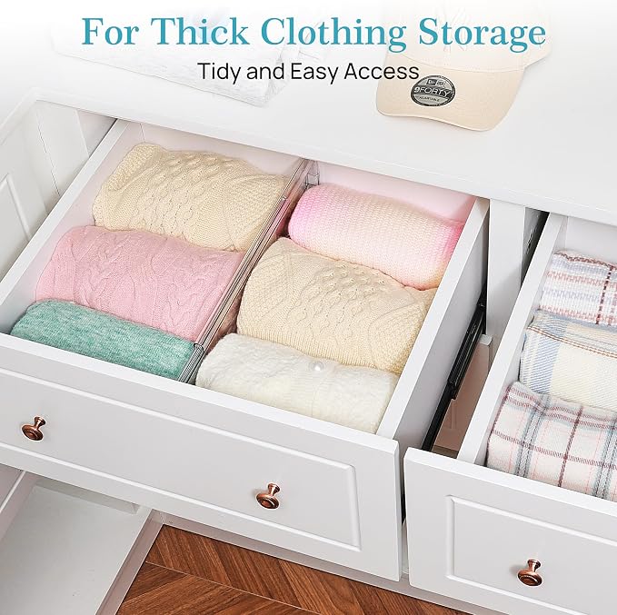 Vtopmart 4 Pack 6" Tall Upgrade Drawer Dividers - Image 3