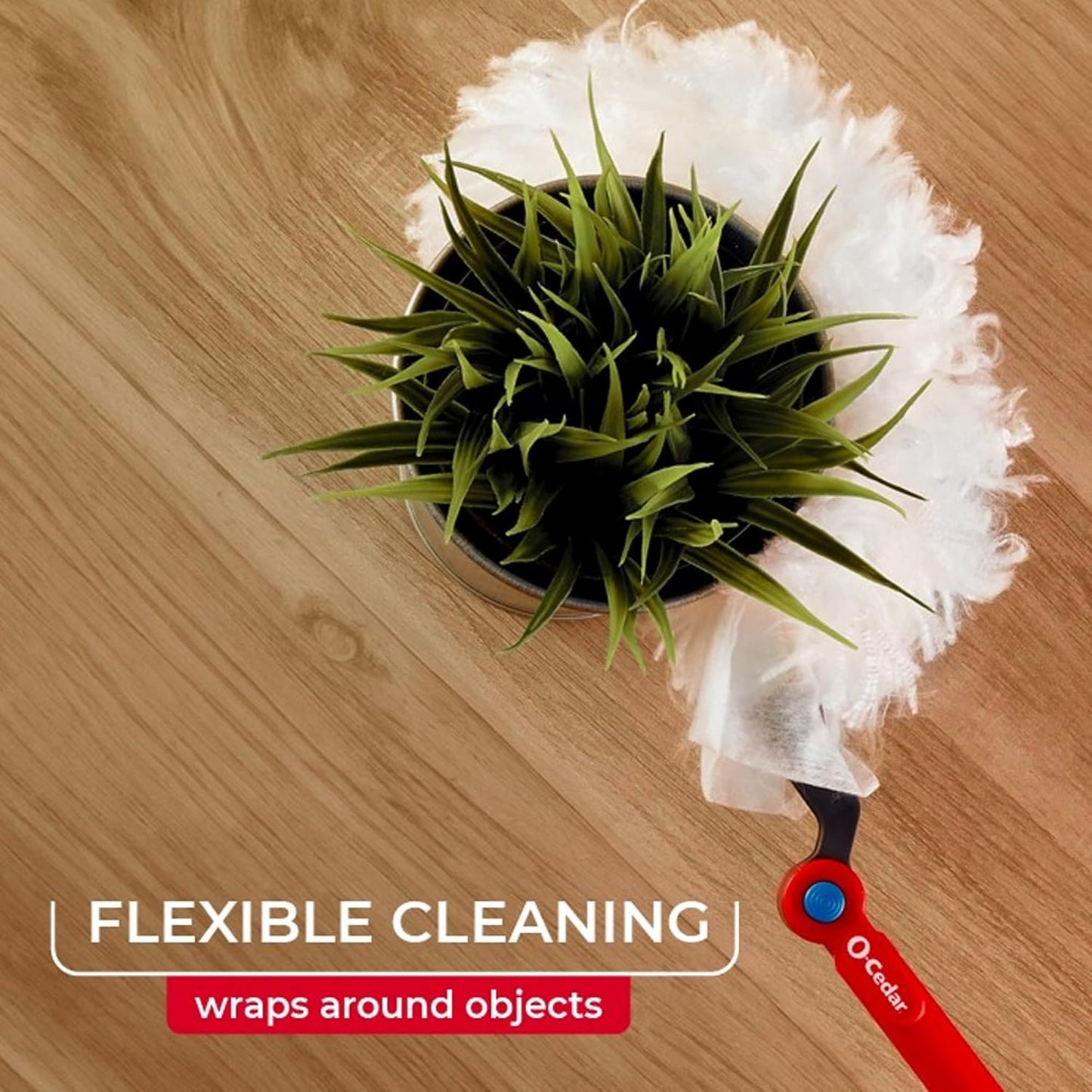 O-Cedar Flex & Catch Heavy Duty Dusting Kit with 3 Disposable Duster Refills | New & Improved Model | Extendable 3 Ft Handle with Stay-On Duster Hook | Traps 3X More Dust Than Feather Dusters