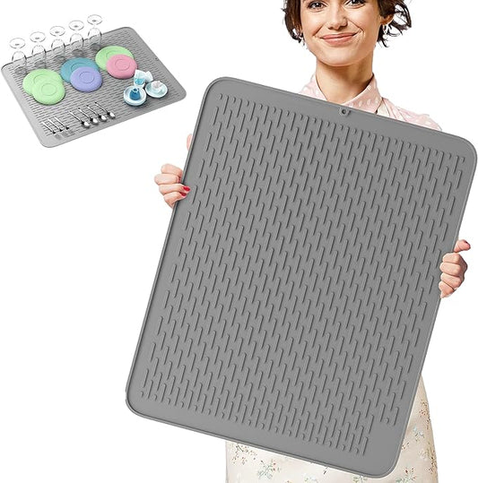 Monster Mat Extra Large Silicone Dish Drying Mat – Heavy Duty & Fast-Drying by HIGHERHUMAN