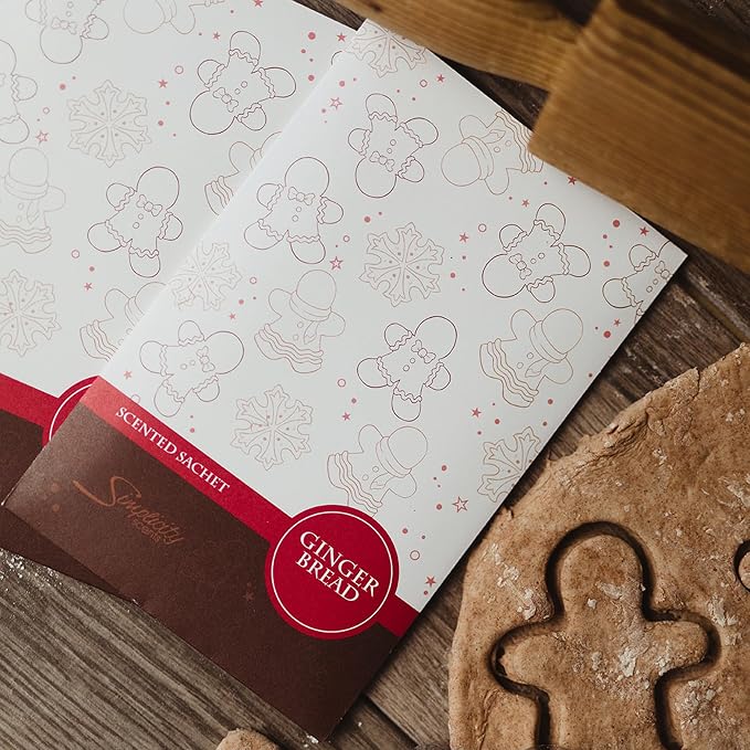 Simplicity Scents Gingerbread Scented Sachets Pack of 3, Fall & Winter - Image 6