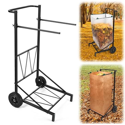 CAROD Trash Bag Holder, Adjustable Metal Leaf Bag Holder from 30-45 Gallon by CAROD