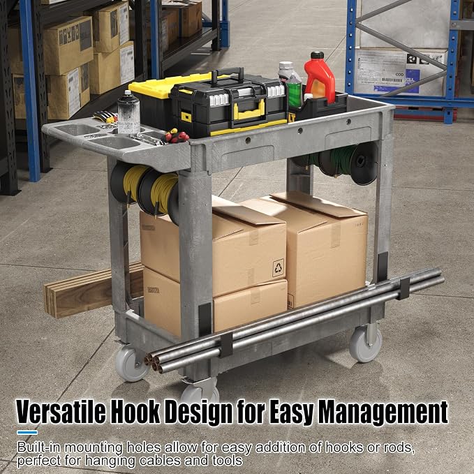 Heavy Duty Rolling Utility Cart - Image 2