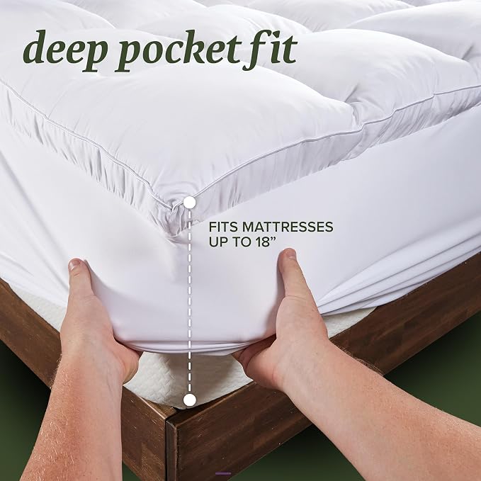 Beckham Hotel Collection Full Size Hybrid Mattress Protector & Pad - Image 3