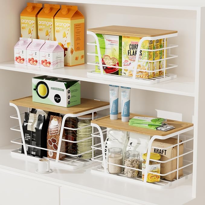 3 Pack Stackable Laundry Room Organization, Trash Bag Dispenser Under Sink - Image 5