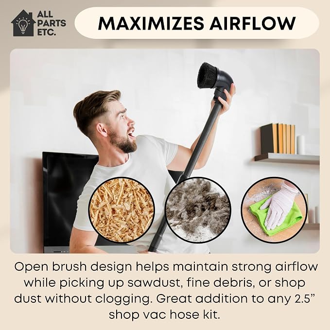 2.5" Dust Brush Attachment Compatible - Image 3