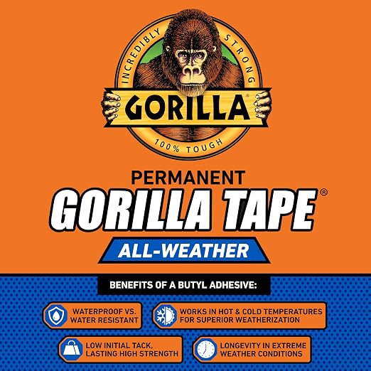 Gorilla All Weather Duct Tape, 1.88" x 25 yd | UV Resistant | Waterproof | - Image 5