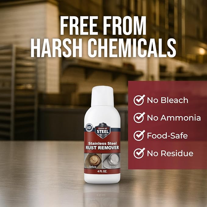 CLEAN MY STEEL Professional Stainless Steel Rust Stain Remover and Cleaner | - Image 7
