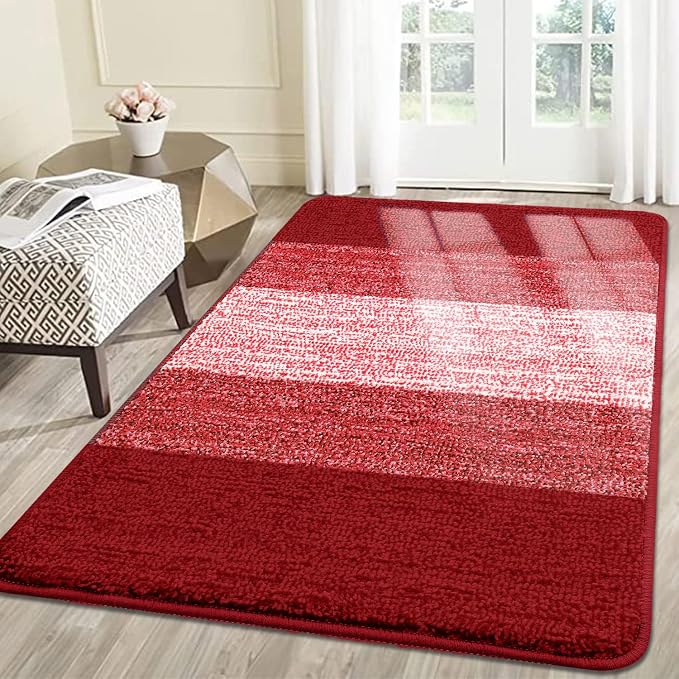 Kitinjoy Indoor Outdoor Door Mat, 59x36 Non-Slip Absorbent Dirt Trapper by Kitinjoy