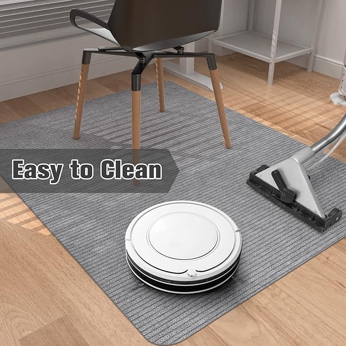 Placoot Desk Chair Mat for Hardwood Floor Corduroy Surface 1/6" Thick 55"x35" - Image 6