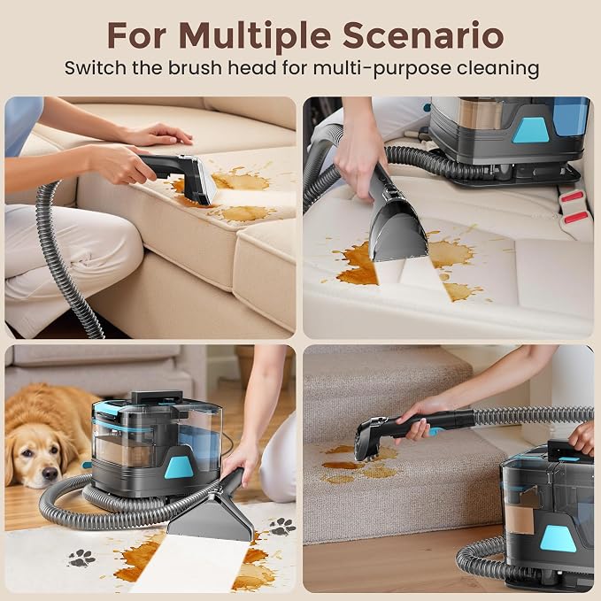 DEVOAC C8 Portable Carpet Upholstery Spot Cleaner Machine - Image 6
