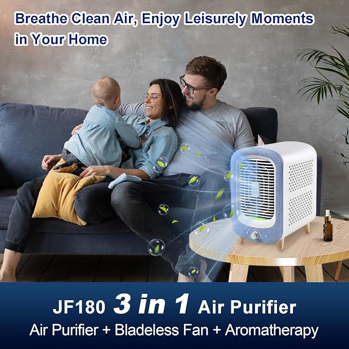 Jafanda Air Purifier for Home Bedroom 780sq ft, HEPA & Activated Carbon - Image 8