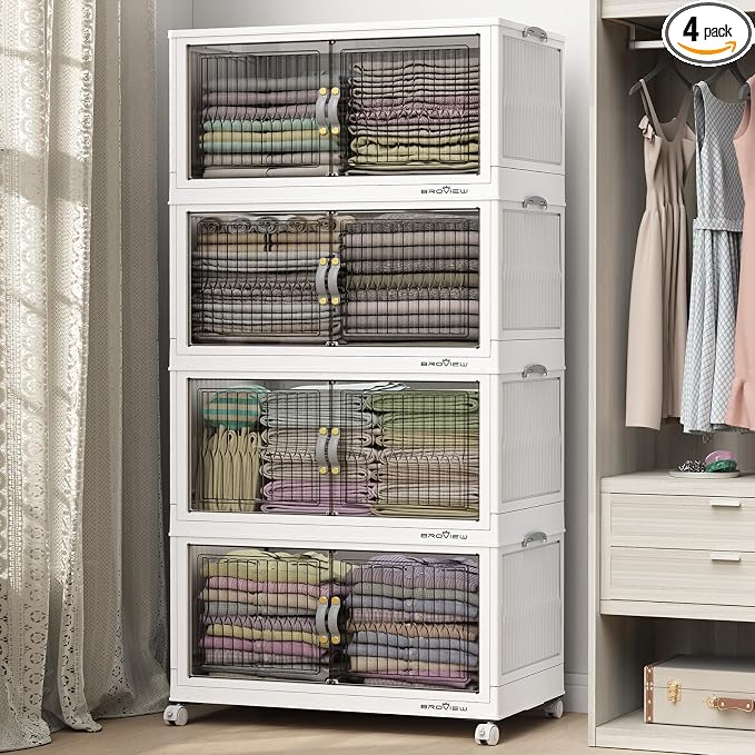 BROVIEW 480Qt Stackable Storage Bins by BROVIEW-EnjoytheArtofLife