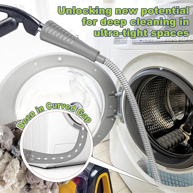 Sealegend Dryer Vent Cleaner Kit Dryer Lint Vacuum Attachment Lint Remover - Image 2