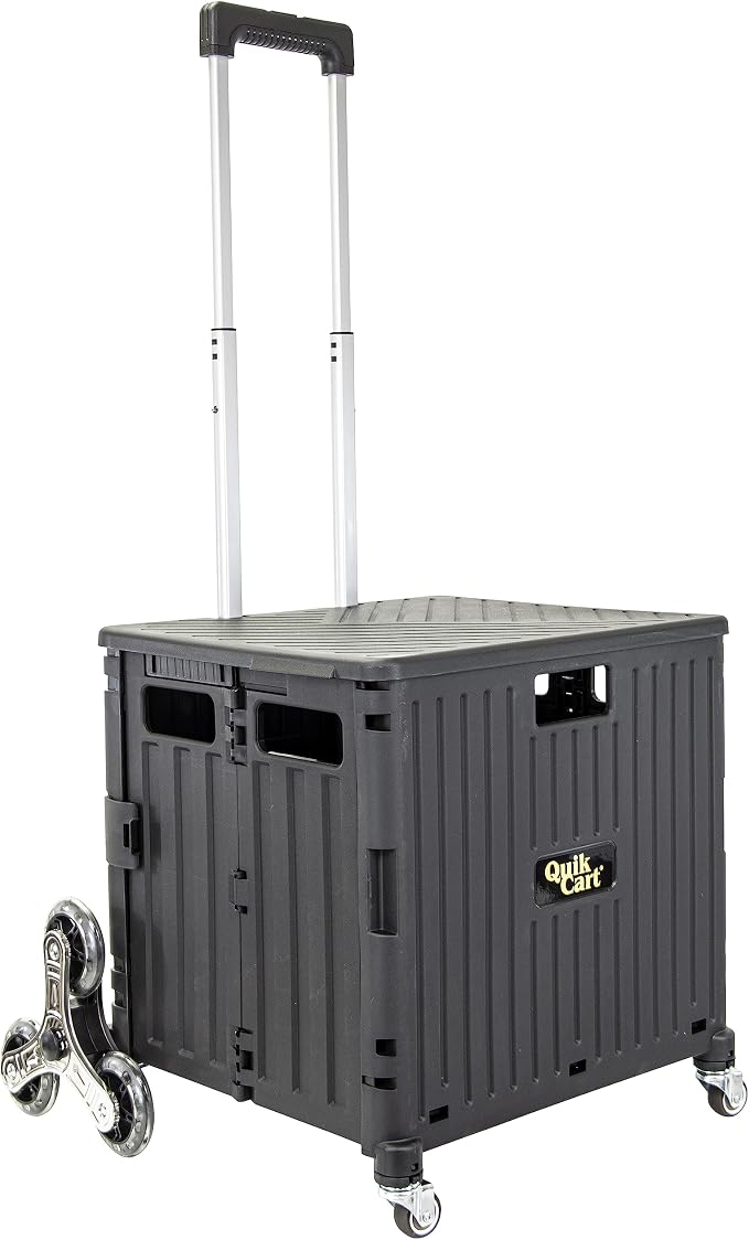 dbest products Quik Cart Stair Climber Wheeled Rolling Crate Teacher Utility by dbestproductsInc