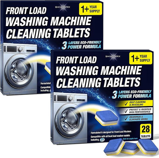 Washing Machine Cleaner Tablets 56 Pack by SHIMMERIX