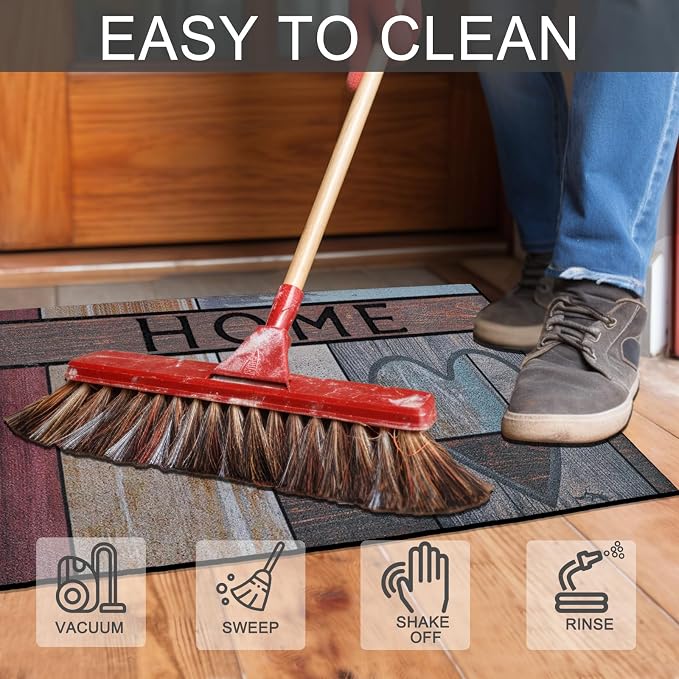 CHICHIC Welcome Door Mat 18x 30 Inch Front Doormat Outdoors - Image 5