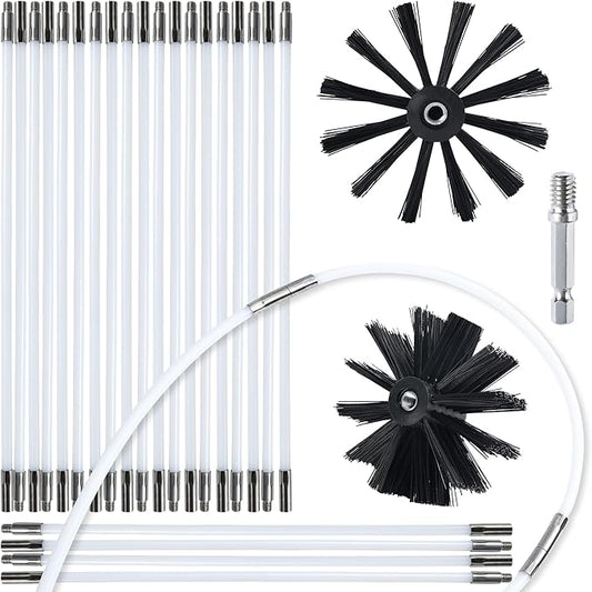 HOKLNUSE Dryer Vent Cleaner Kit Chimney Sweep Cleaning Tools Pellet Stove by HOKLNUSE