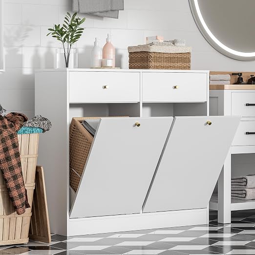 Double Tilt Out Trash Can Cabinet - Image 4