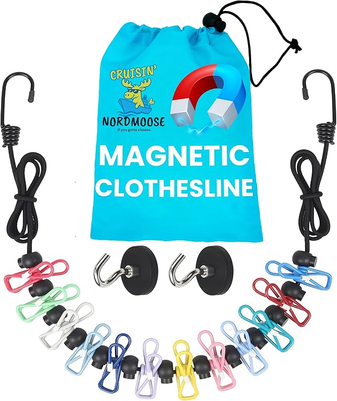 Magnetic Clothesline for Cruise Ship Cabin Approved by NordmooseCruisingFishingEssentials