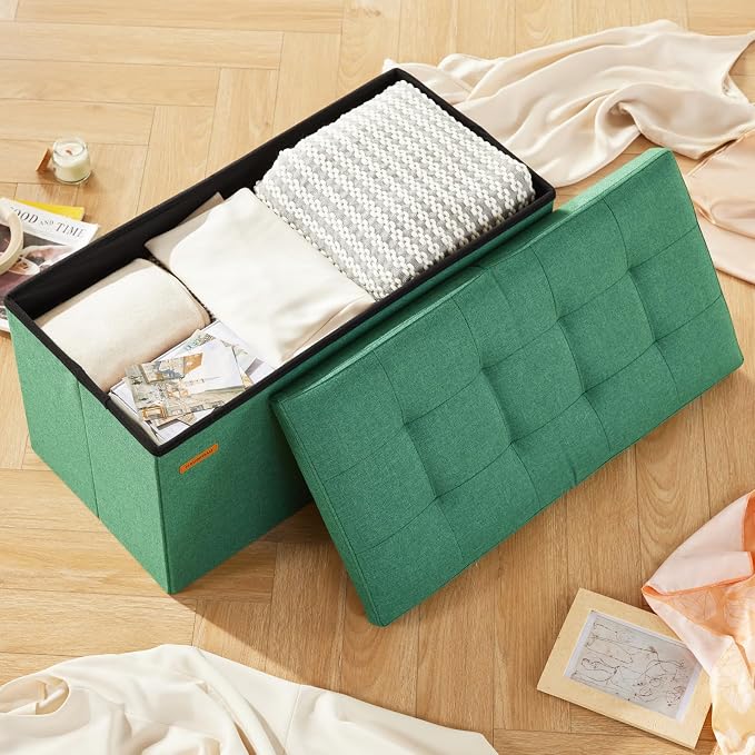 HAUSFRAU - 30 Inches Storage Ottoman Bench - Image 2