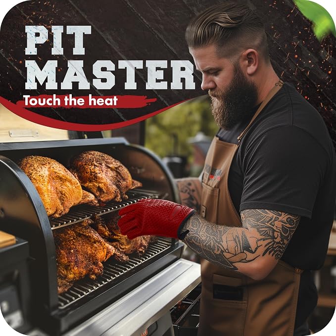 KITCHEN PERFECTION Silicone Smoker Oven Gloves - Image 3