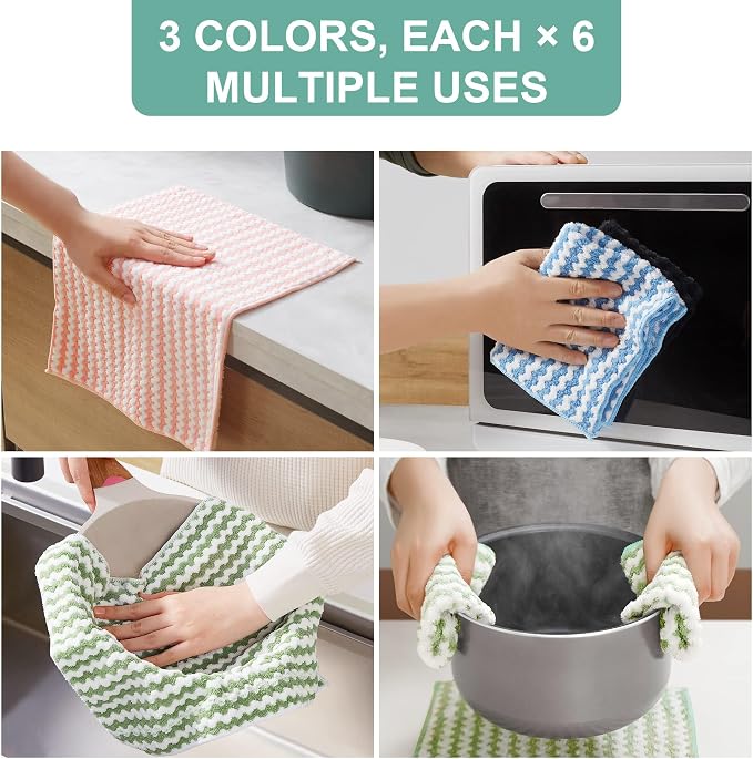 JOYMOOP Microfiber Cleaning Cloth, Absorbent Streak Free Lint Cleaning Cloths - Image 7