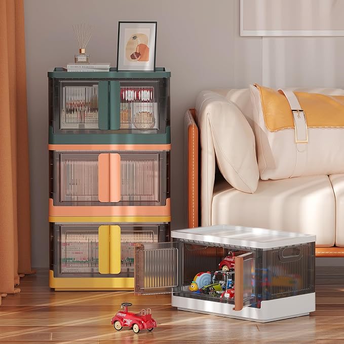 HAIXIN Plastic Storage Containers, Stackable Closet Organizers and Storage - Image 4