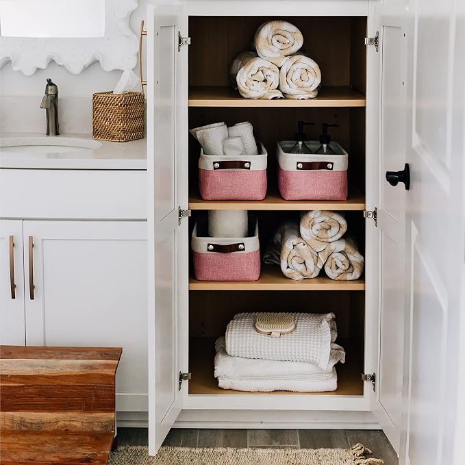 OrganiHaus Small Fabric Storage Bins - Image 5