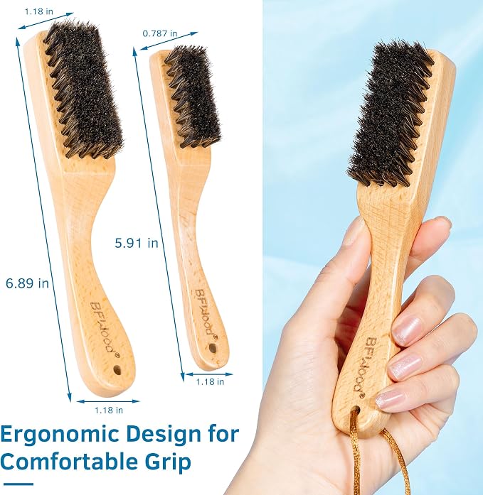 BFWood Horsehair Silver Brush - Image 5