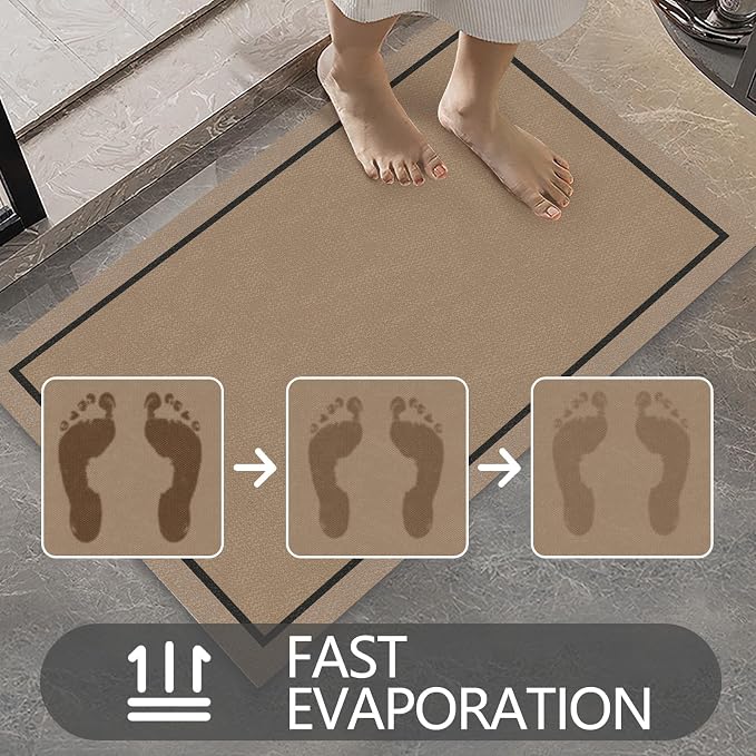 Ultra Thin Door Mat Indoor Entrance, 1/10 in Thin Door Mats - Image 5