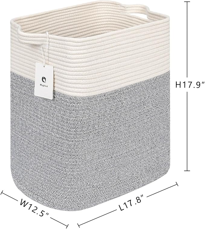 Storage Baskets for Clothes Fabric Cotton Rope Storage Basket - Image 6